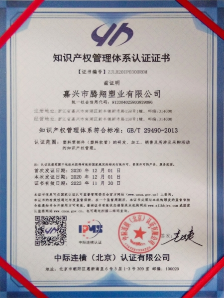 Intellectual Property Management System Certification